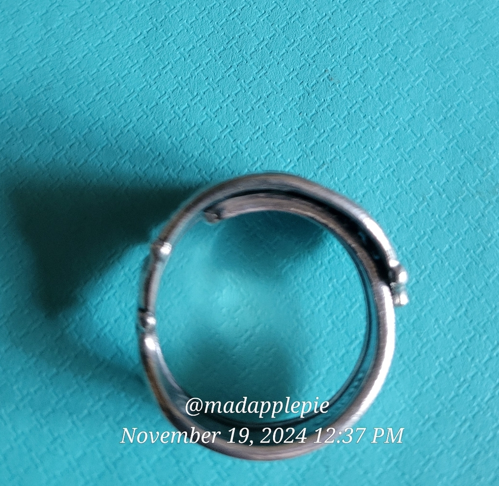 Vintage Sterling Silver Spoon Ring Goddess Woman Nude Muse Nymph Designer #134 - Picture 9 of 10
